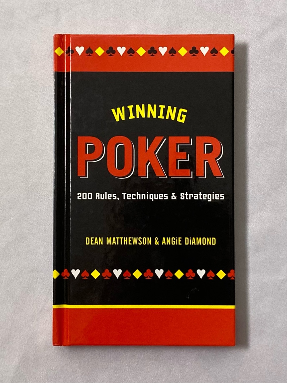 ⭐️ Winning Poker 200 Rules Techniques and Strategies Hardcover Vintage 2004